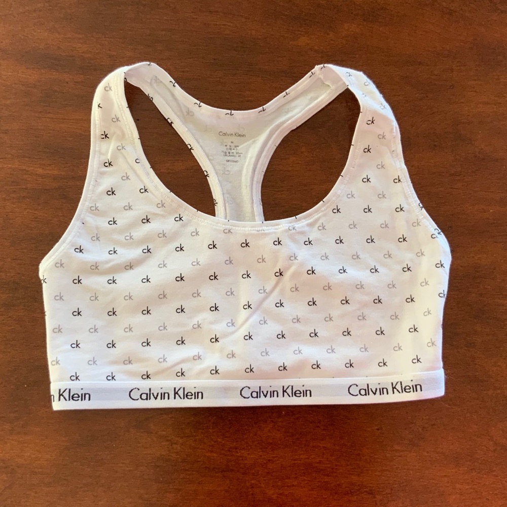 Calvin Klein Carousel Racerback Bralette - Picture 3 of 7